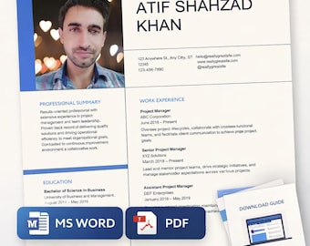 Professional Leadership Resume | MBA CV Template | Minimal & ATS Ready