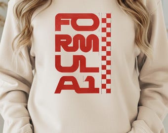 Formula 1 Racing Shirt, Retro Motorsport Tee, Vintage Grand Prix Graphic Sweatshirt, Race Car Lover Gift, Checkered Flag Track Tshirt