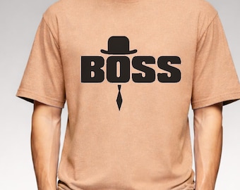 Camiseta gráfica de jefe, camiseta de la vida de papá, atuendo para el Día del Padre, camiseta de mezcla de algodón, camiseta con chiste de jefe, camiseta de jefe orgulloso, camiseta de regalo para jefe, camiseta de jefe irónica