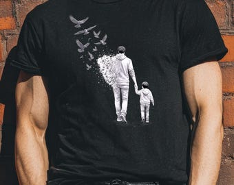 Camiseta Feliz Día del Padre, Camiseta Regalo Emocional para Papá, Camiseta Significativa Padre-Hijo, Camiseta para Papá, Camiseta Vida de Papá, Camiseta del Día del Padre