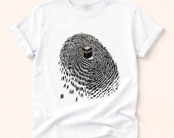 Camiseta islámica con huella dactilar de la Kaaba, ropa de unidad de la fe musulmana, camiseta religiosa, camiseta musulmana, regalos para musulmanes, regalos islámicos, camiseta gráfica islámica