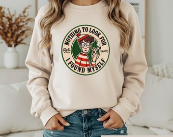 Found Myself Graphic Shirt, Funny Waldo Parody Tee, Sarcastic Adult Humor Tshirt, Stoner Joke Graphic, Retro Nostalgia Gift