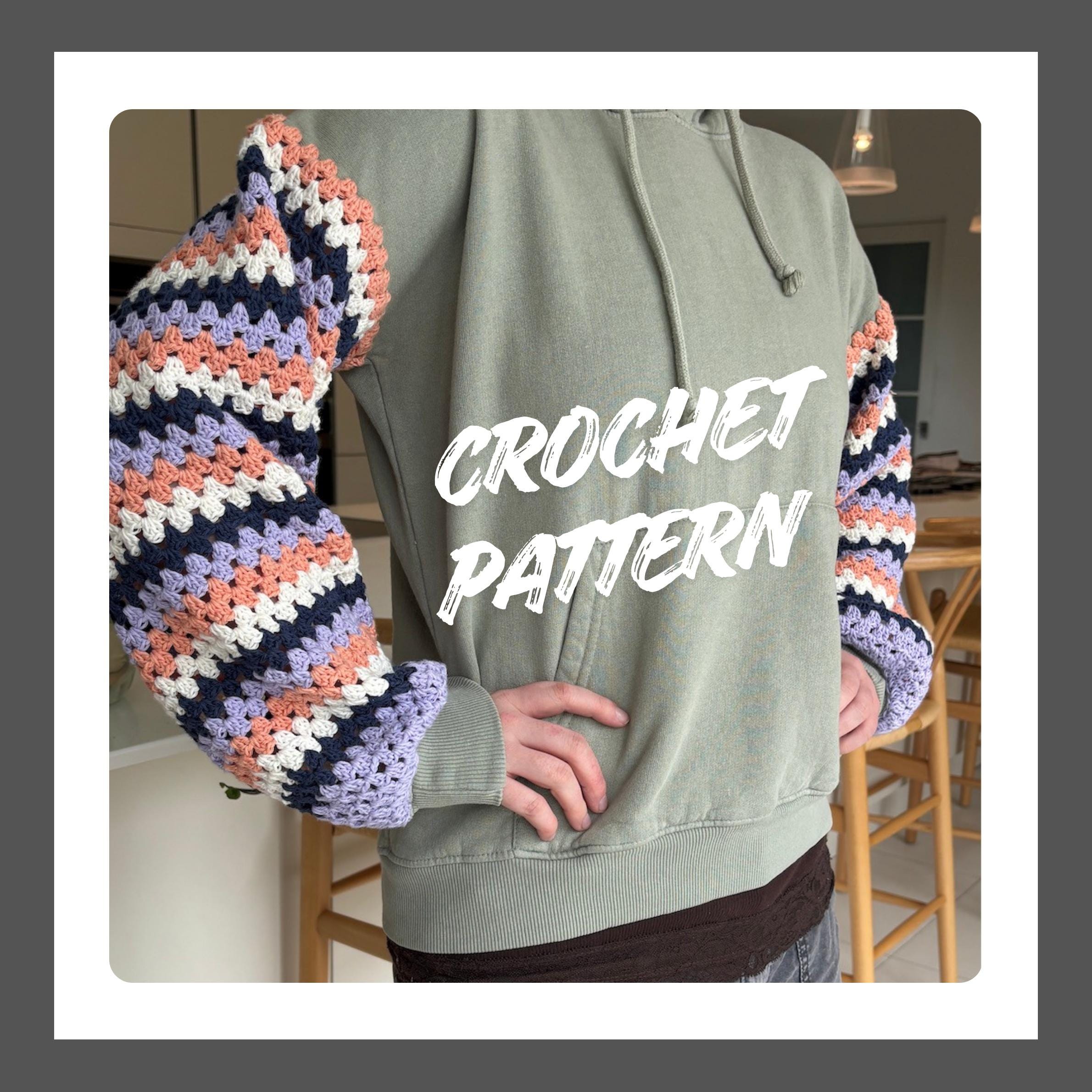 Granny Stitch Sleeve Upcycled Sweatshirt