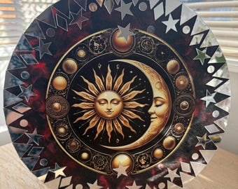 Handcrafted Mandala “Harmony” Mirror Wall Art | Unique Boho Home Decor | Meditation Space Decor | Handmade Gift | Made in Wales