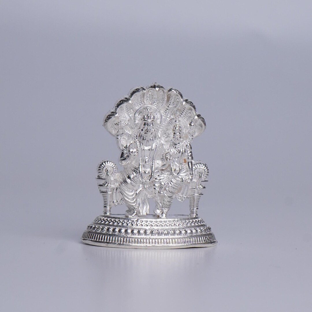 Pure Silver Lakshmi Narasimha Idol for Pooja 30g - Etsy