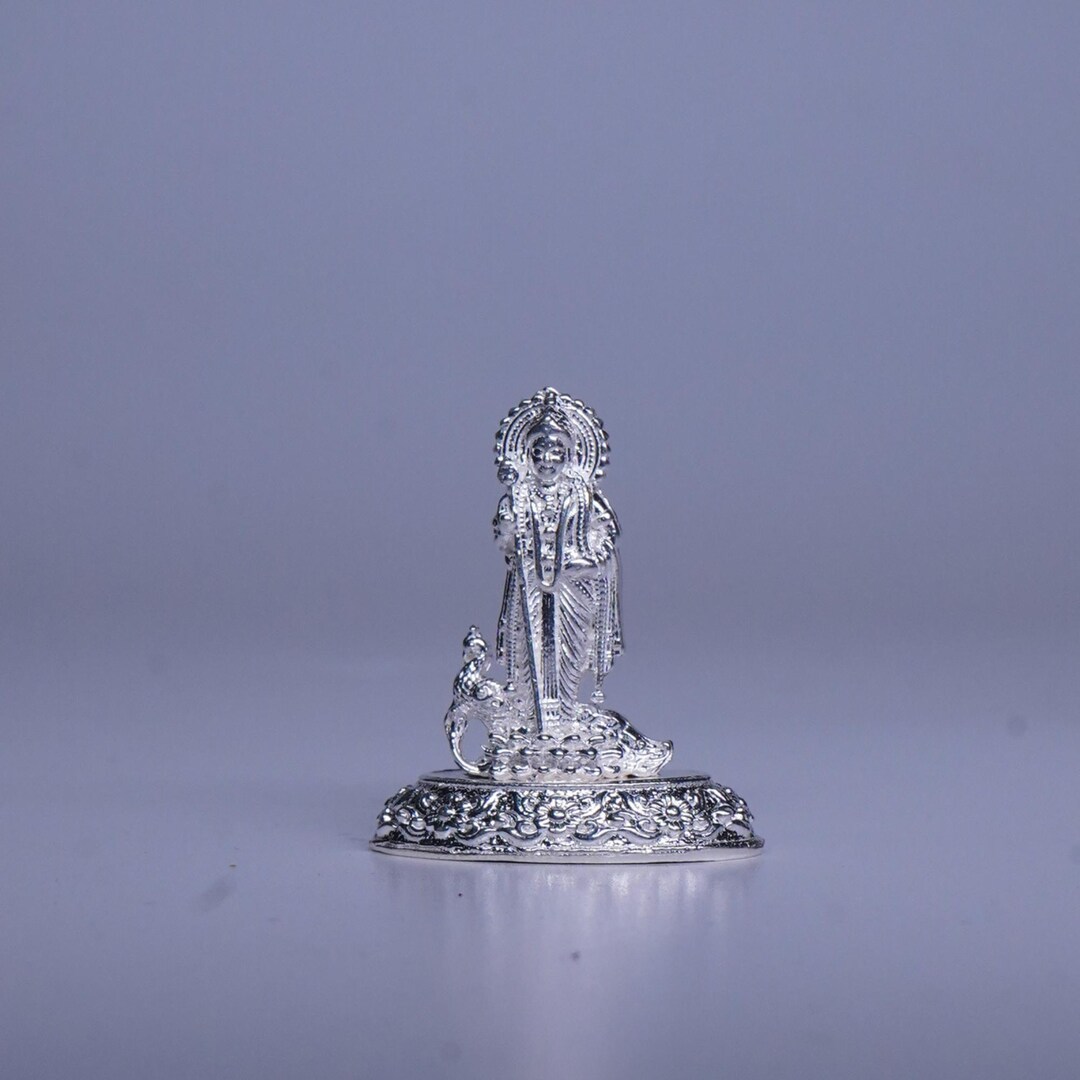 Pure Silver Subramanyam Swamy With Mayur Idol 13 Grams, India God ...