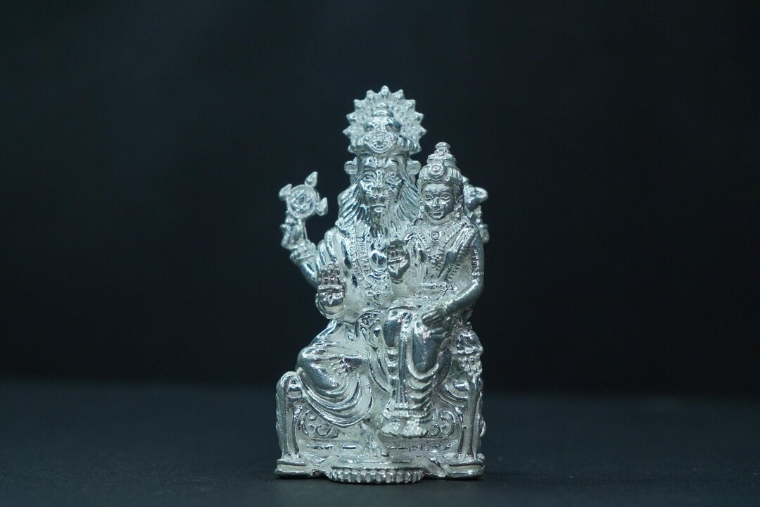 Pure Silver Laxmi Narasimha Swamy 152.97g - Etsy