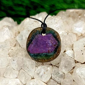 Collana con rubino naturale di eccellente qualità: gioielli estivi da spiaggia, gioielli con pietra portafortuna di luglio, regalo di anniversario per lei e per lui,