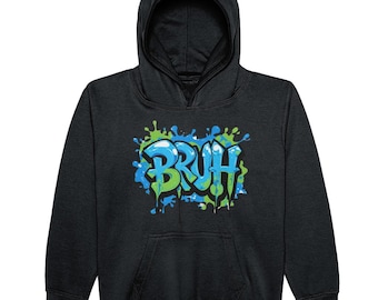 BRUH Sweat à capuche enfant multicolore