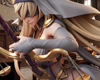 The Saint of the Supreme Order STL - High Priestess 3D Model - Fantasy Anime Statuette for 3D Print 244