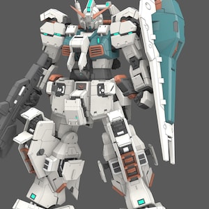 Hazelle TR-1 STL Full Body Figure | Modular Armor Mecha | 1/100 Scale Model | Heavy Combat Mecha Figure | Concept Grade Model Gundam Mecha 3