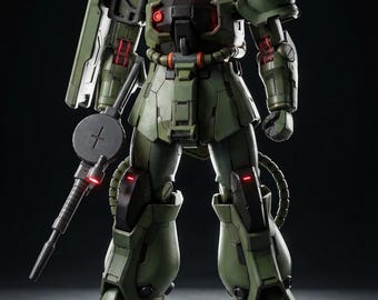 Zaku Ver.RQ STL Statue | 1/100 Scale Mecha 3D Print File 3D printing Stl