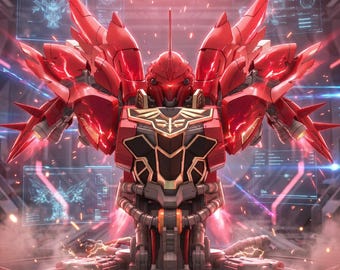 Sinanju  Figure | 1/48 Scale | | Sci-Fi 3D Print Model3D Print File Model Gundam Mecha 3D Print |