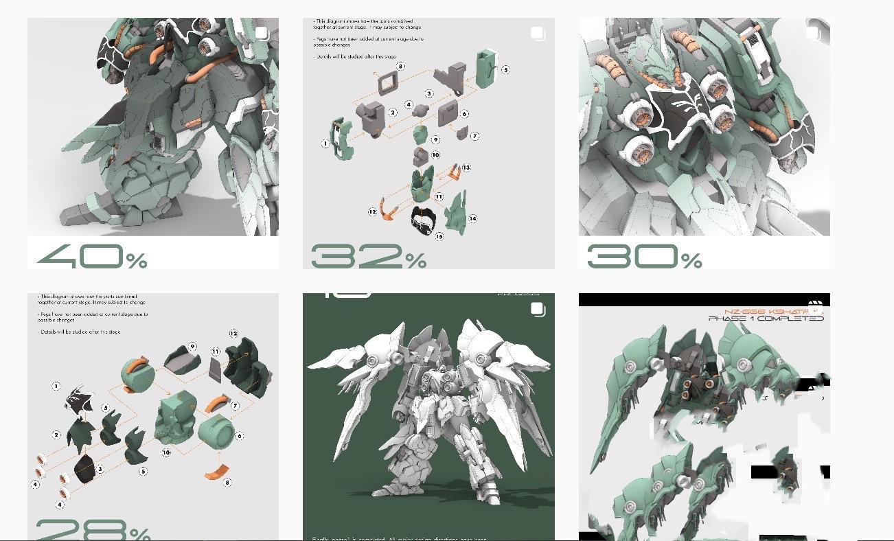 NZ-666 Kshatriya STL Figure | N.T.S Scale | Season 1 - UG01 | 3D Print ...