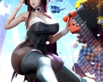 269|Disciplined elegance waifu figure, naval pride girl stl, refined anime model, 3d printable resin statue, Strasbourg inspired