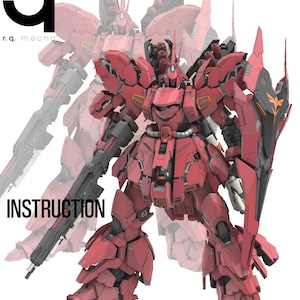 Sazabi V3 STL Figure | 1/100 and 1/60 Scale STL files included  | 3D Print File Model Download 3D printing Stl