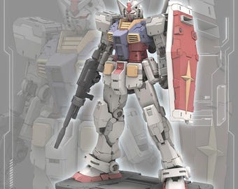 RX-78-2 STL Full Body Figure | Classic Battle Mecha | 1/100 Scale Model  3D printing Stl