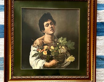 Caravaggio Boy with Fruit Narcissus Reproduction – Istituto Poligrafico Italiano Art Print