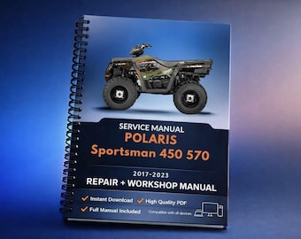 Manual de taller de servicio y mantenimiento para Polaris Sportsman 450 570 / 2017-2023