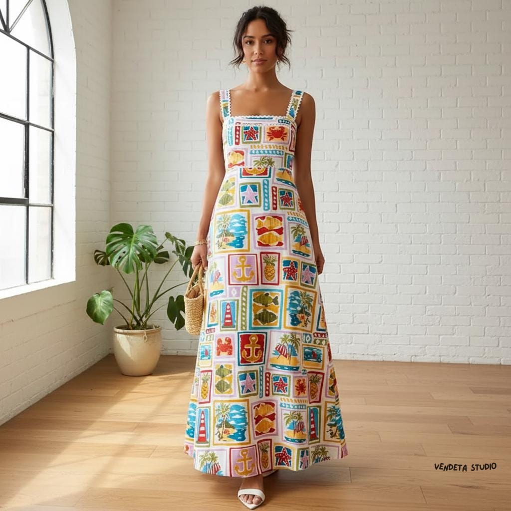 Maxi Fruit Dress - Etsy