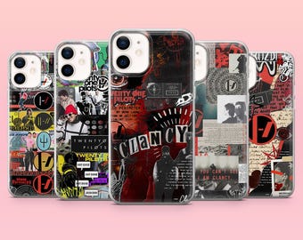 Twenty One Pilots Phone Case 21Pilots Music Band Cover for iPhone 17Pro, 16, 15, 14, 13, 12, Samsung S26, S25, S23Fe, A16, A56, Pixel 10