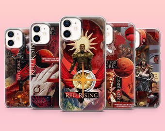 Reds rising Phone Case Bookish Novel Cover for iPhone 17Pro, 16, 15, 14, 13, 12, Samsung S26, S25, S24, S23Fe, A16, A56, Pixel 10, 9Pro