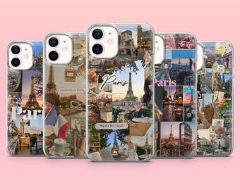 Paris Phone Case Eiffel Tower France Cover for iPhone 17Pro, 16, 15, 14, 13, 12, Samsung S26, S25, S24, S23Fe, A16, A56, Pixel 10, 9Pro