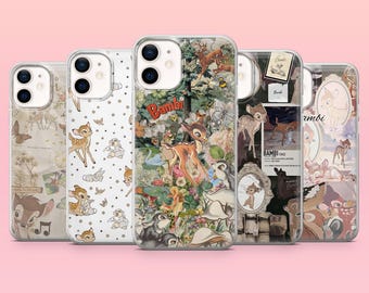 Bambi Phone Case Disney Deer Cover for iPhone 17Pro, 16, 15, 14, 13, 12, Samsung S26, S25, S24, S23Fe, A16, A56, Pixel 10, 9Pro