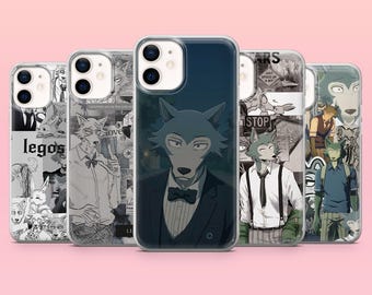 Beastars Legoshi Phone Case Emotional Grey Wolf Cover for iPhone 17Pro, 16, 15, 14, 13, 12, Samsung S26, S25, S23Fe, A16, A56, Pixel 10, 9A