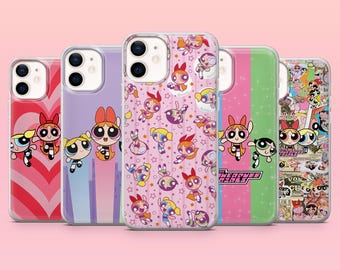 Powerpuff Girls Phone Case PPG Blossom Cover for iPhone 17Pro, 16, 15, 14, 13, 12, Samsung S26, S25, S24, S23Fe, A16, A56, Pixel 10, 9Pro