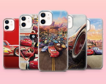 Lightning Mcqueen Phone Case Kachow Pixar Cover for iPhone 17Pro, 16, 15, 14, 13, 12, Samsung S26, S25, S24, S23Fe, A16, A56, Pixel 10, 9Pro