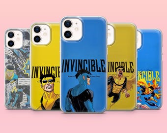 Invincible Phone Case Superhero Comic Cover for iPhone 17Pro, 16, 15, 14, 13, 12, Samsung S26, S25, S24, S23Fe, A16, A56, Pixel 10, 9Pro