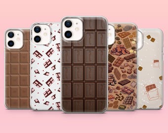 Chocolate Phone Case Sweet Candy Cover for iPhone 17Pro, 16, 15, 14, 13, 12, Samsung S26, S25, S24, S23Fe, A16, A56, Pixel 10, 9Pro
