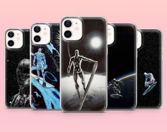 SIlver Surfer Phone Case Celestial Marvel Cover for iPhone 17Pro, 16, 15, 14, 13, 12, Samsung S26, S25, S24, S23Fe, A16, A56, Pixel 10, 9Pro