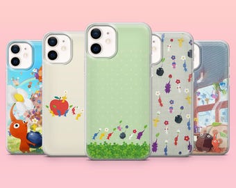 Pikmin Phone Case Game Nintendo Colors Cover for iPhone 17Pro, 16, 15, 14, 13, 12, Samsung S26, S25, S24, S23Fe, A16, A56, Pixel 10, 9Pro