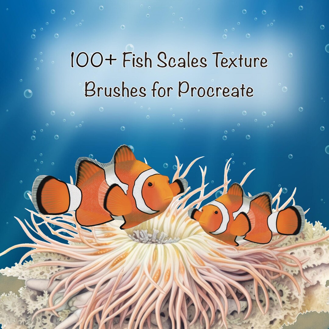 100+ Fish Scales Texture Brushes Pack for Procreate - Etsy UK