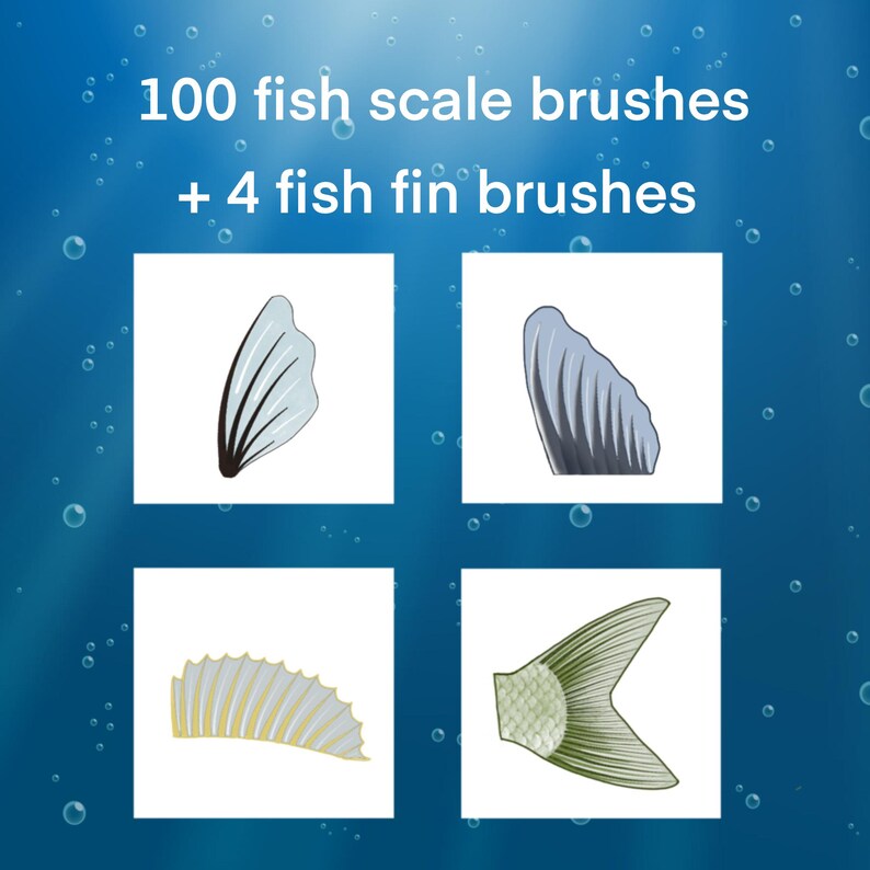 100+ Fish Scales Texture Brushes Pack for Procreate - Etsy Canada