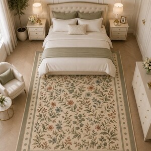 Grandmillennial pastel room decor floor pad