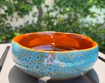 Nueva tienda / Maceta de cerámica con esmalte craquelado artesanal – Selección de coleccionista, decoración de diseño para el hogar, regalo para fiestas