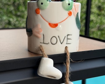 Nueva tienda / Set de maceta y planta / Suculenta rara – Selección de coleccionista, decoración de diseño para el hogar, regalo de planta viva, serie de muñecas colgantes