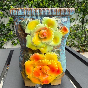 Free Ground Shipping | Hand-made 3D Artisan Ceramic Pot – Collector’s Choice, Designer Home Decor, Party Gift