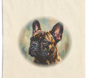 French Bulldog Tote Bag | Impressionist Dog Art