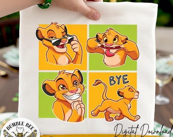 Funny Expression Lion King Simba PNG, Retro 90s Disneyland, Vintage Lion King PNG, Hakuna Matata PNG, Disneyland Trip, Digital File Download