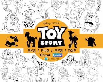 Paquete de los mejores diseños SVG/PNG de Toy Story, Toy Story 5