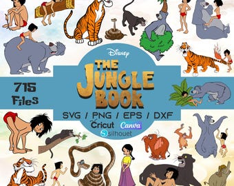 The Jungle Book SVG, Jungle Book Clipart, Jungle Book PNG, Mowgli Baloo, Jungle Book shirt, High Quality Instant Download, Jungle Birthday