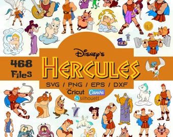 Baby Hercules PNG Bundle, Baby Hercules & Pegasus Clipart, Hades Megara Shirt Designs, Cricut Cut Files, Birthday Vector Set