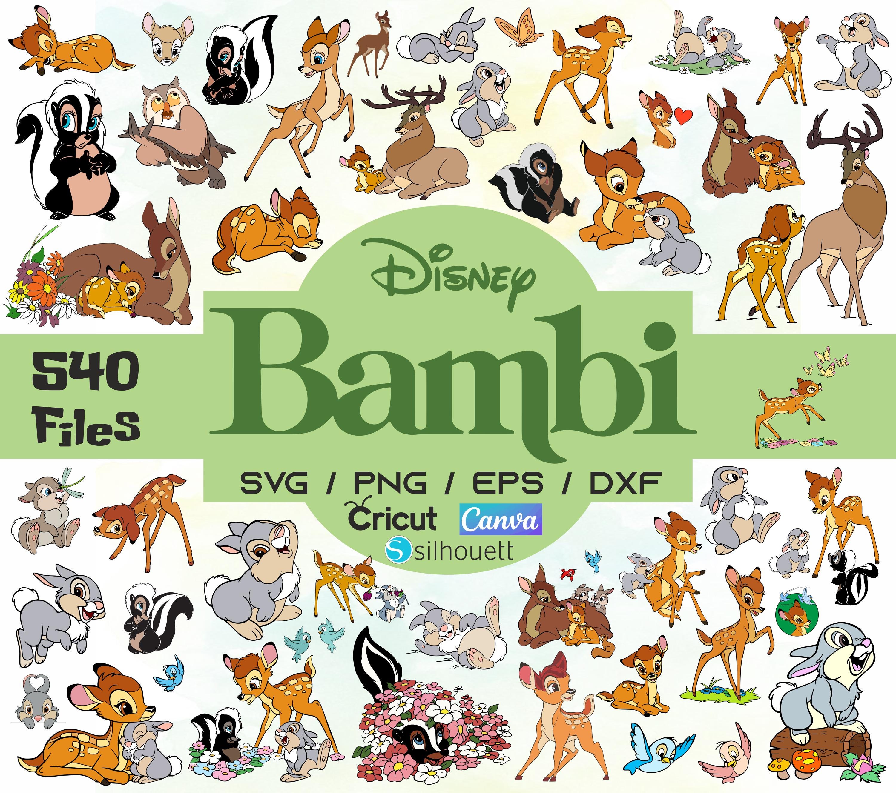Bambi Mega Bundle, Bambi Svg, Bambi Clipart, Bambi Deer Png, Thumper ...