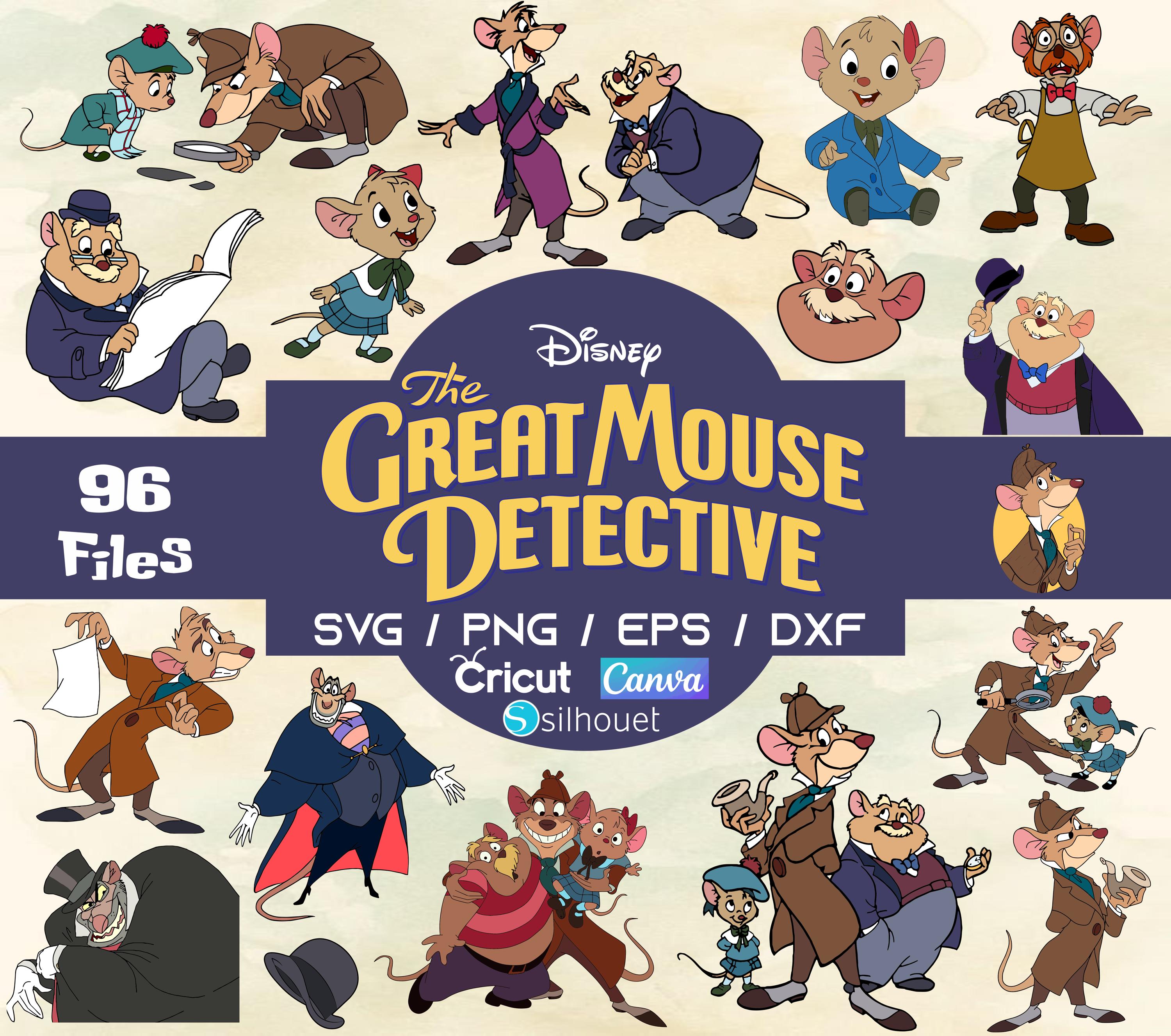 The Great Mouse Detective Characters SVG Bundle – 96 Files | PNG, Eps ...