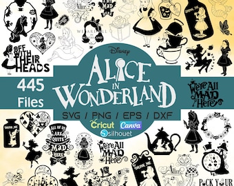 Alice in Wonderland SVG, Alice Svg, Alice Wonderland Png Svg, Alice in Wonderland Cricut Alice in Wonderland Png, Shirt Design Digital Files