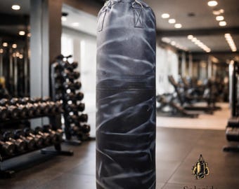Luxury Two Tone Leather Punching Bag Elite Performance Home Gym Gear
